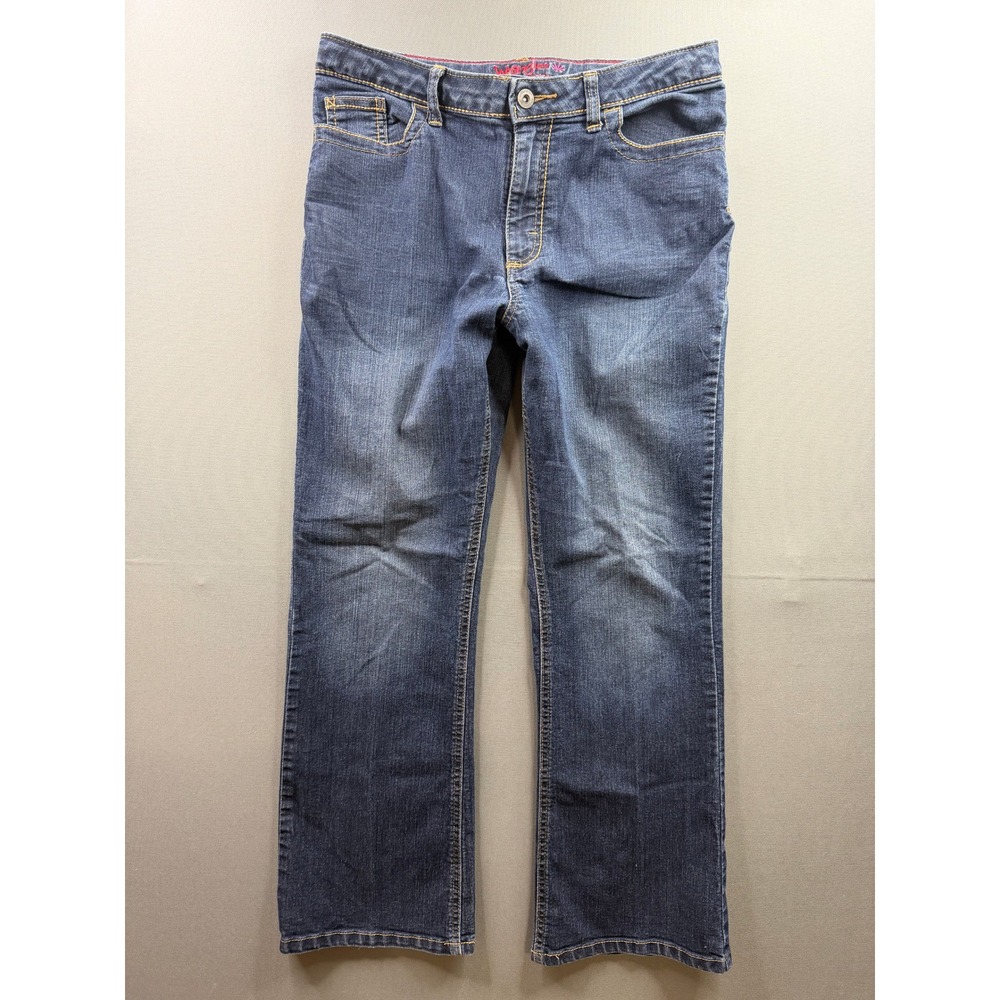 Wrangler Jeans Girls Blue Straight Leg Adjustable Waist 28x28 - Picture 4 of 10